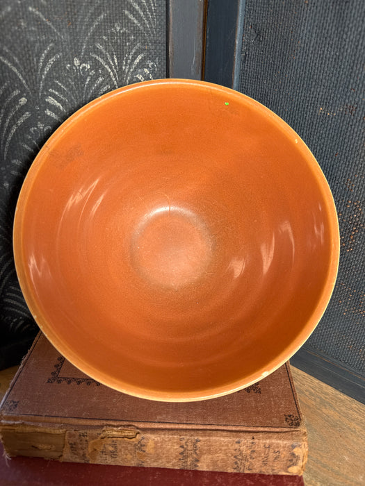 Vintage Bauer Beehive Ringwear Bowl California Pottery Terra Red/Brown Glaze