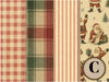 1950s Christmas rice paper Set C