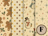 1950s Christmas rice paper Set F