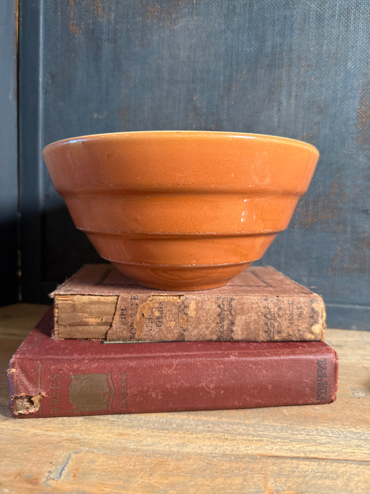 Vintage Bauer Beehive Ringwear Bowl California Pottery Terra Red/Brown Glaze