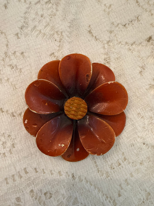 Vintage Autumn Flower Pin