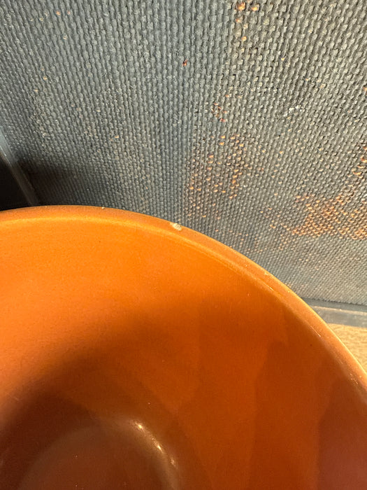 Vintage Bauer Beehive Ringwear Bowl California Pottery Terra Red/Brown Glaze