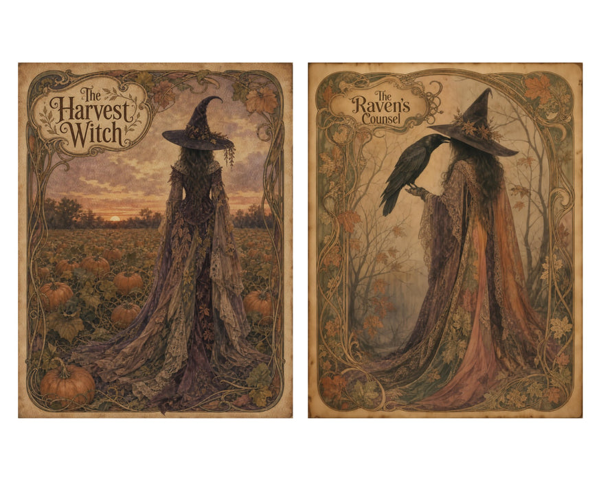 Autumn Witch rice paper