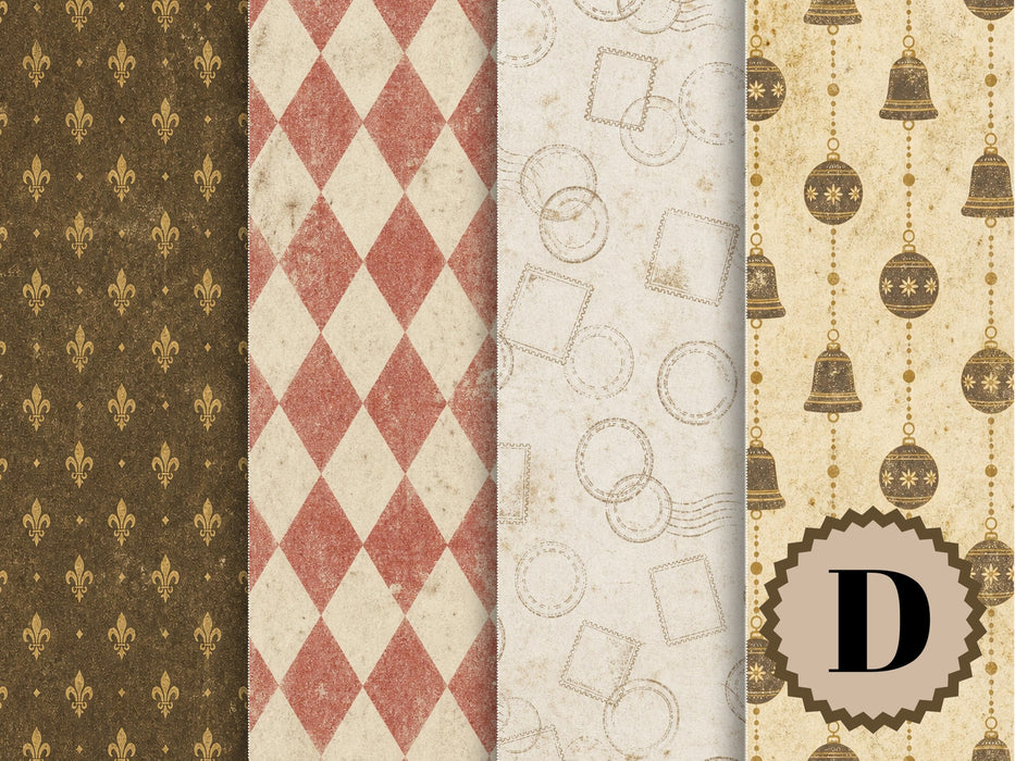 Belsnickel and Bough rice paper Set D