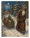 Belsnickel and Bough Market Village and Sled rice paper