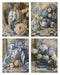 Blue and White Toile Pumpkins rice paper