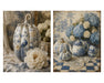Blue and White Toile Pumpkins rice paper