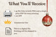 What you'll receive - 49 die cuts, PNG and PDF, 300 DPI