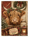 Down at the Barn: Cows & Highland Calves rice paper