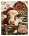 Down at the Barn: Cows & Highland Calves rice paper