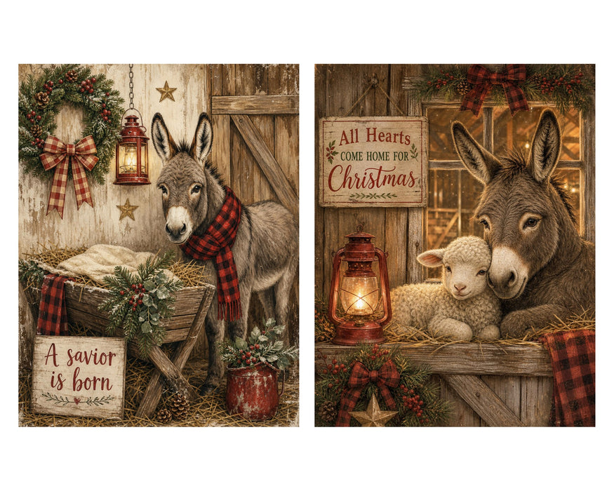 Down at the Barn: Donkey, Lamb & Turkey rice paper