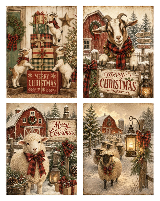 Down at the Barn: Goats & Sheep rice paper