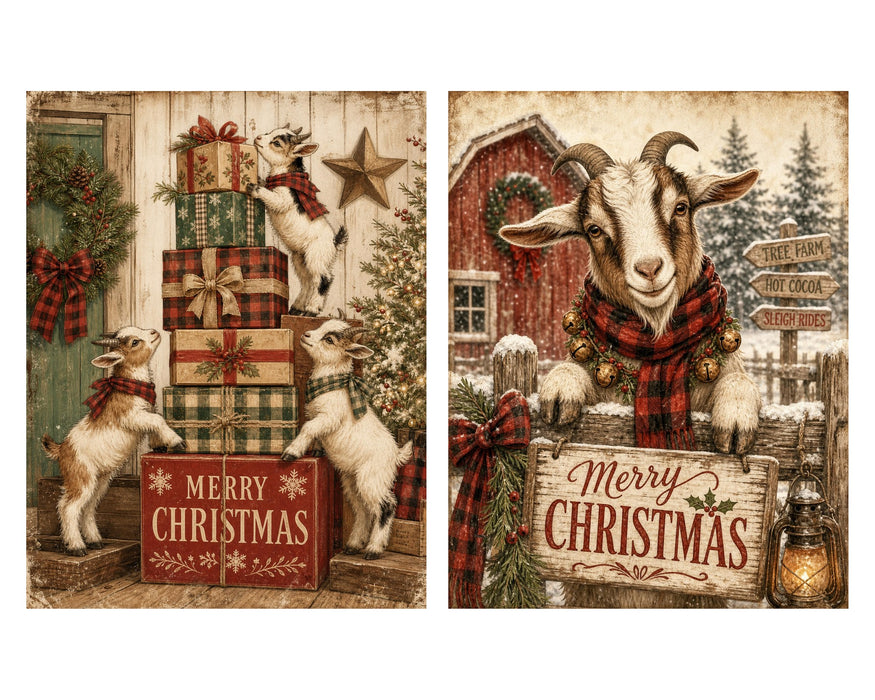 Down at the Barn: Goats & Sheep rice paper