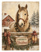 Down at the Barn: Horses, Pony & Farm Dog rice paper