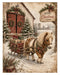 Down at the Barn: Horses, Pony & Farm Dog rice paper