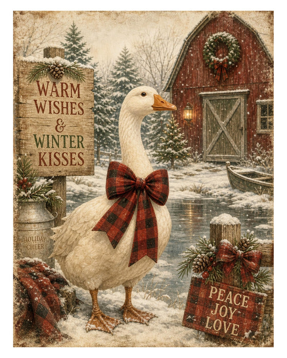 Down at the Barn: Pig, Goose, Ducks & Barn Cat rice paper