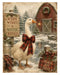 Down at the Barn: Pig, Goose, Ducks & Barn Cat rice paper