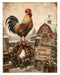 Down at the Barn: Roosters, Hens & Ducklings rice paper