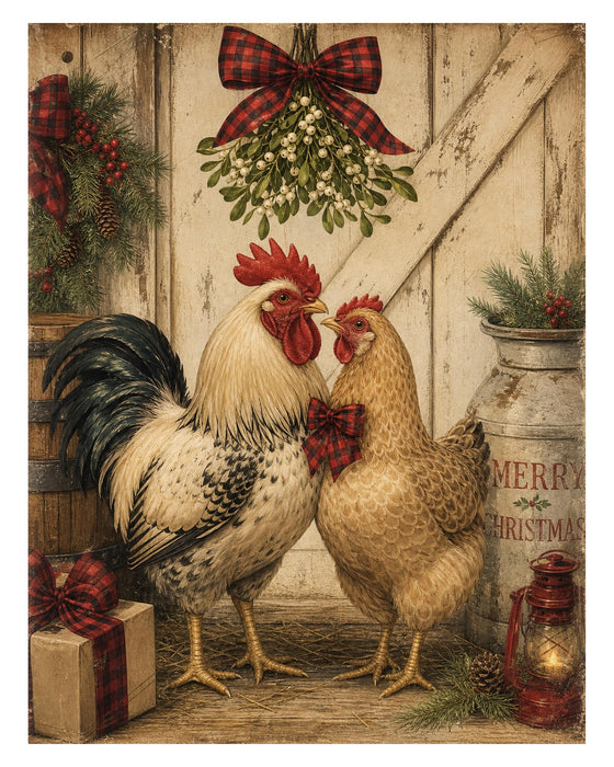 Down at the Barn: Roosters, Hens & Ducklings rice paper