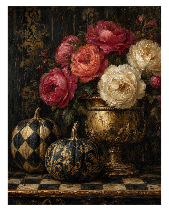 French Country Pumpkins rice paper