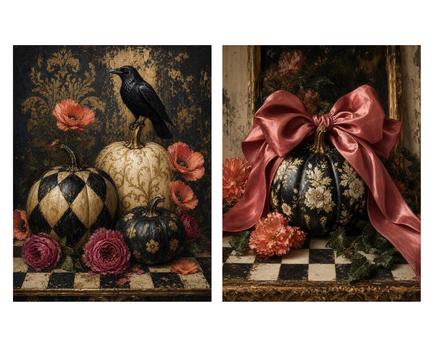 French Country Pumpkins rice paper