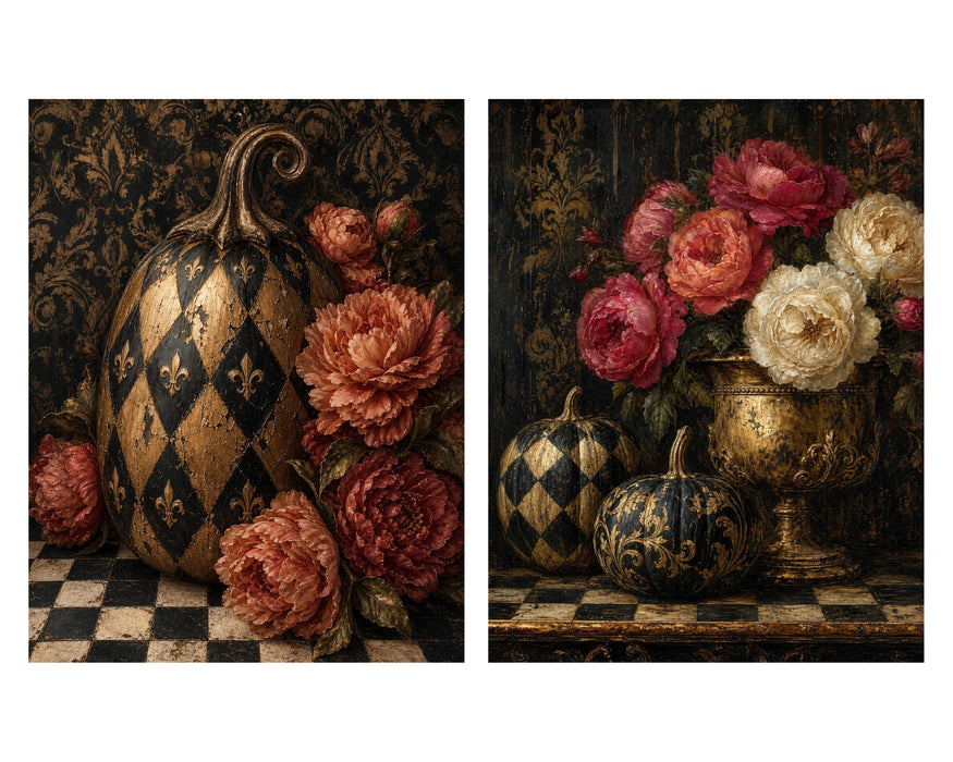 French Country Pumpkins rice paper