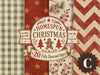 Homespun Christmas rice paper Set C