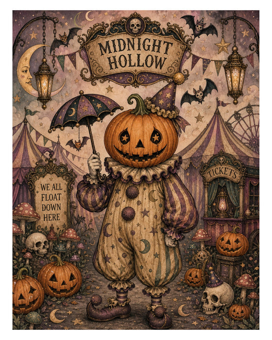 Midnight Hollow Carnival Midway rice paper