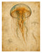 Naturalist Sea Specimens: Seahorse, Octopus, Jellyfish & Sea Turtle rice paper