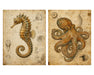Naturalist Sea Specimens: Seahorse, Octopus, Jellyfish & Sea Turtle rice paper