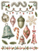 Vintage Glass Ornament waterslide transfer set - sheet 1