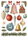 Vintage Glass Ornament waterslide transfer set - sheet 2