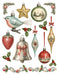 Vintage Glass Ornament waterslide transfer set - sheet 3
