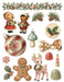 1950s Christmas Kitsch waterslide transfer set - sheet 2