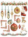 1950s Christmas Kitsch waterslide transfer set - sheet 3