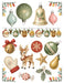1950s Christmas Kitsch waterslide transfer set - sheet 4