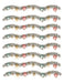 Vintage Christmas Waterslide Transfers: Tinsel Garland Borders - printed waterslide transfer sheet