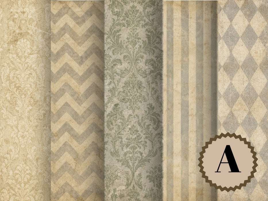 Winter Neutrals rice paper Set A
