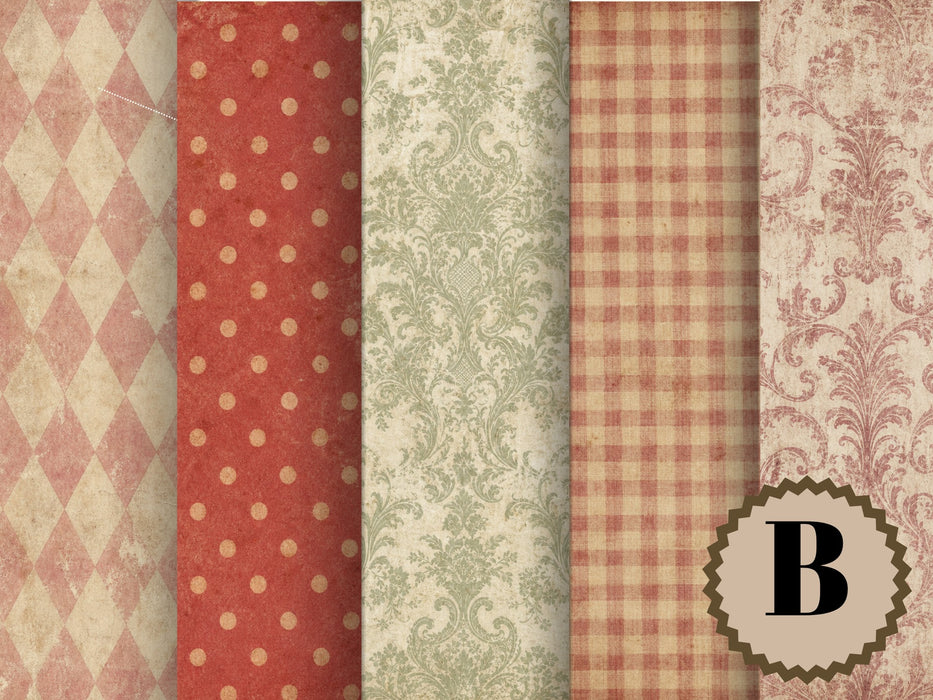 Winter Neutrals rice paper Set B