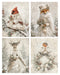 Winter White Woodland rice paper