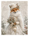 Winter White Woodland rice paper