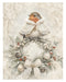 Winter White Woodland rice paper