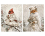 Winter White Woodland rice paper