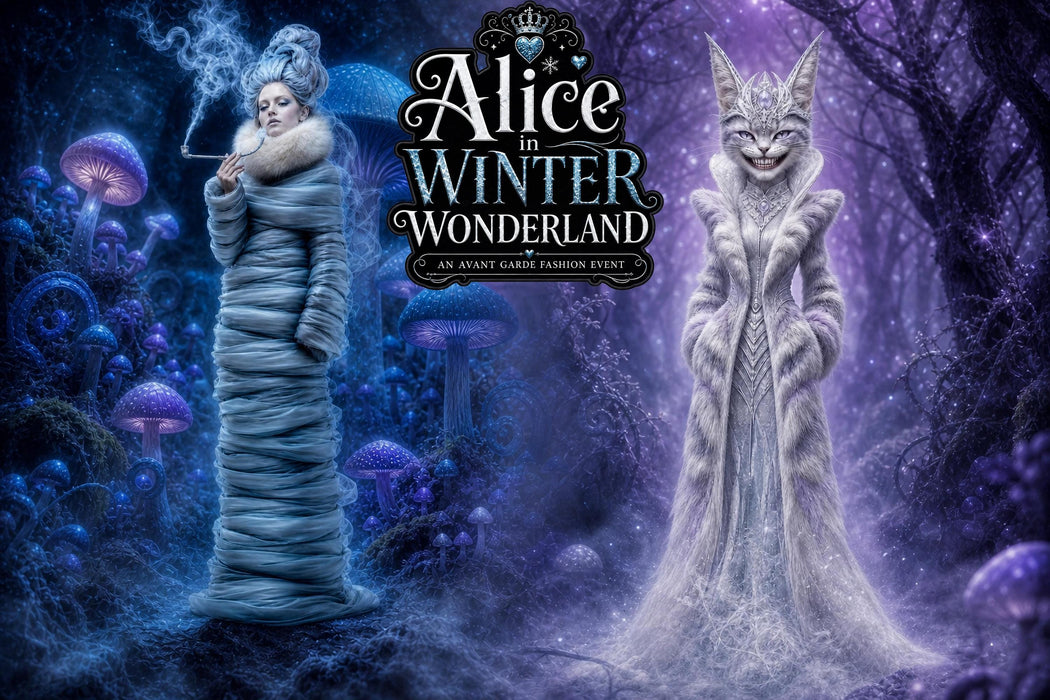 Alice in Wonderland Clipart, Winter Couture Die Cuts, Junk Journal Ephemera, Fashion PNG Bundle