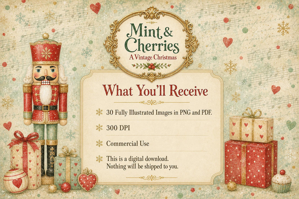Mint Christmas Digital Paper 30 Whimsical Vintage Collage Sheets Junk Journal Printable