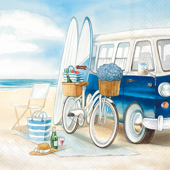 Chill After Surfing Paper Cocktail Napkin