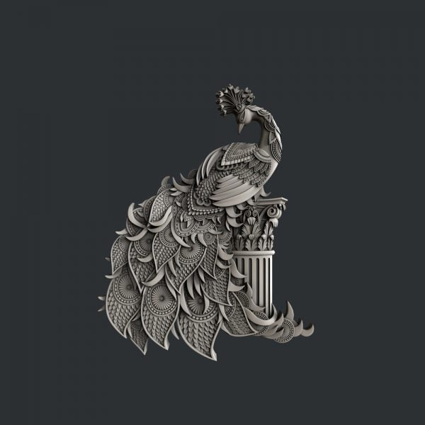 Peacock Splendor Mould by Zuri