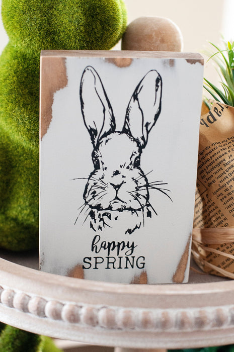 Handmade 365 - Happy Spring Block Sign