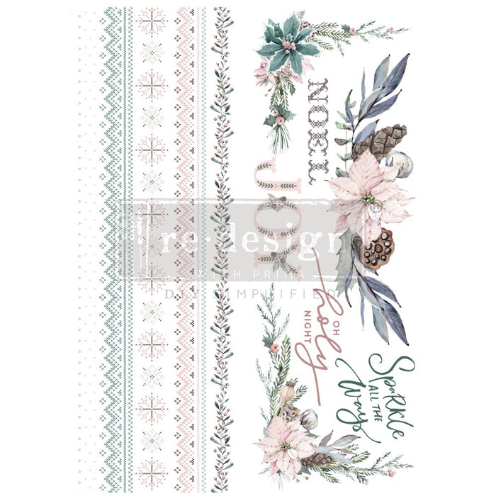 Sparkle & Joy Full Size Decor Transfer by Prima