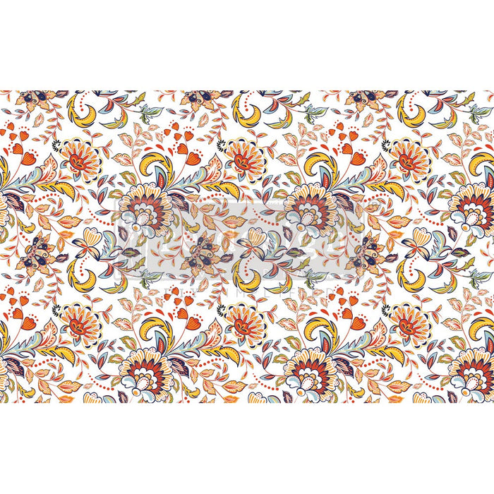 Tangerine Spring Decoupage Decor Tissue Paper
